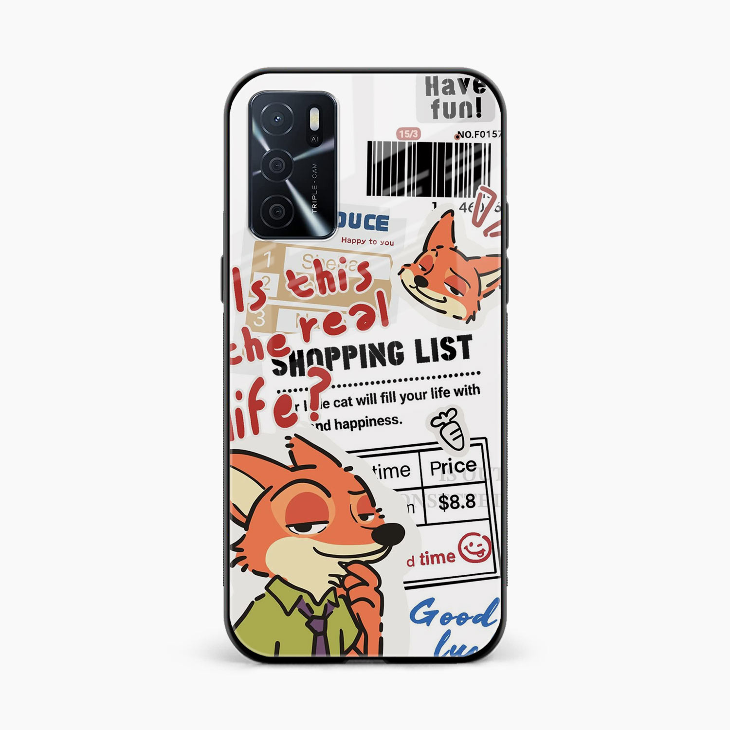 Fox & Fun Oppo A16 Back Cover