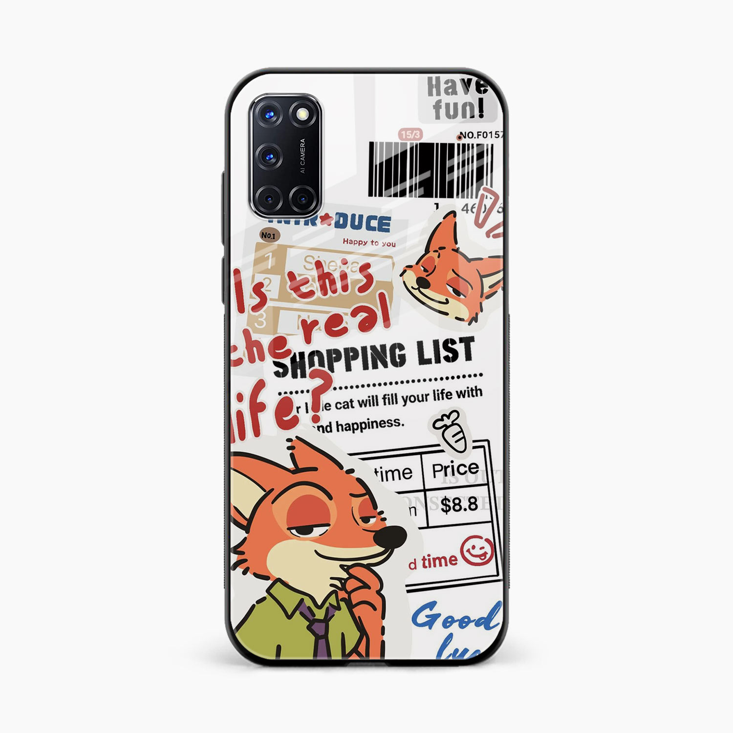 Fox & Fun Oppo A52 Back Cover