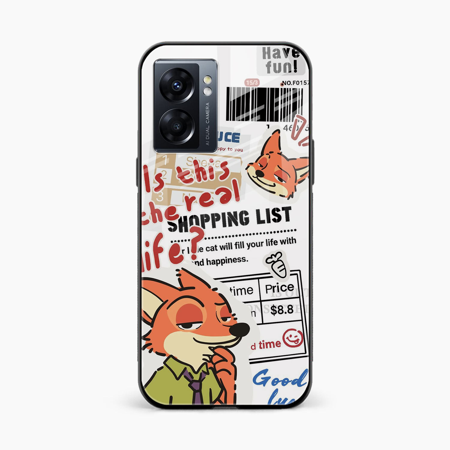Fox & Fun Oppo A57 Back Cover