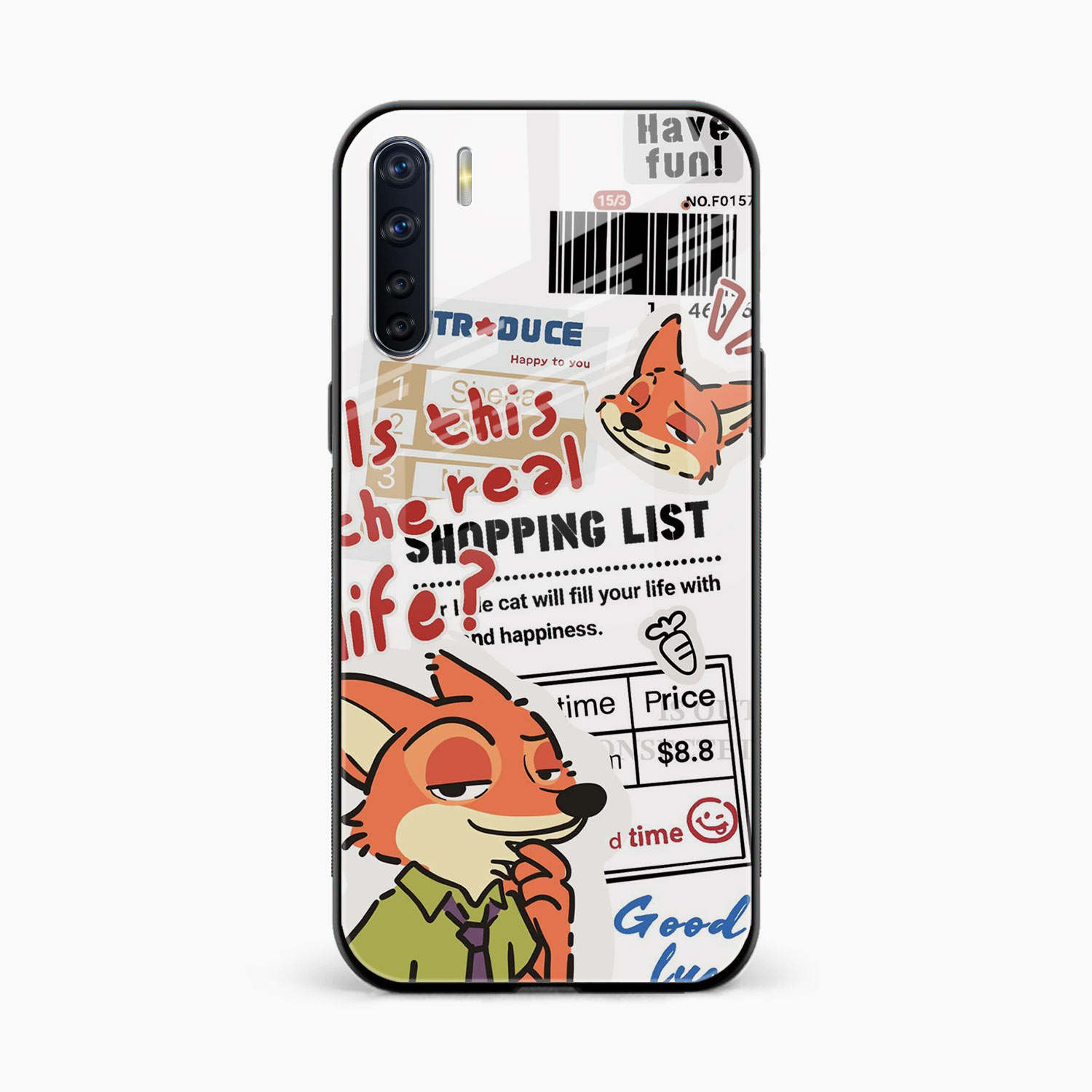 Fox & Fun Oppo F15 Back Cover