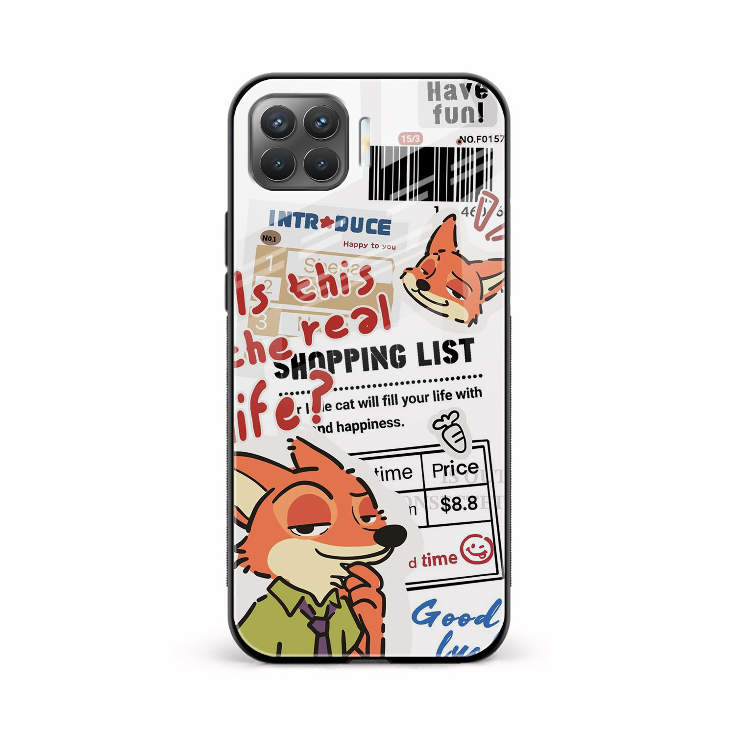 Fox & Fun Oppo F17 Pro Back Cover
