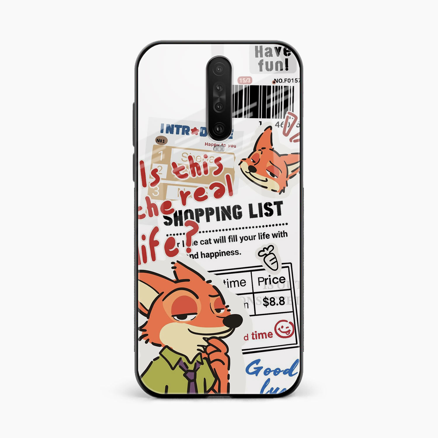 Fox & Fun Poco X2 Back Cover