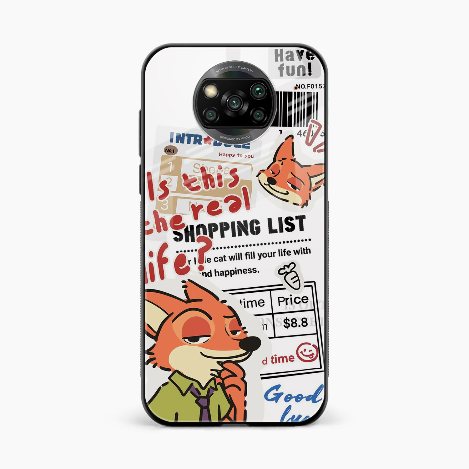 Fox & Fun Poco X3 Pro Back Cover