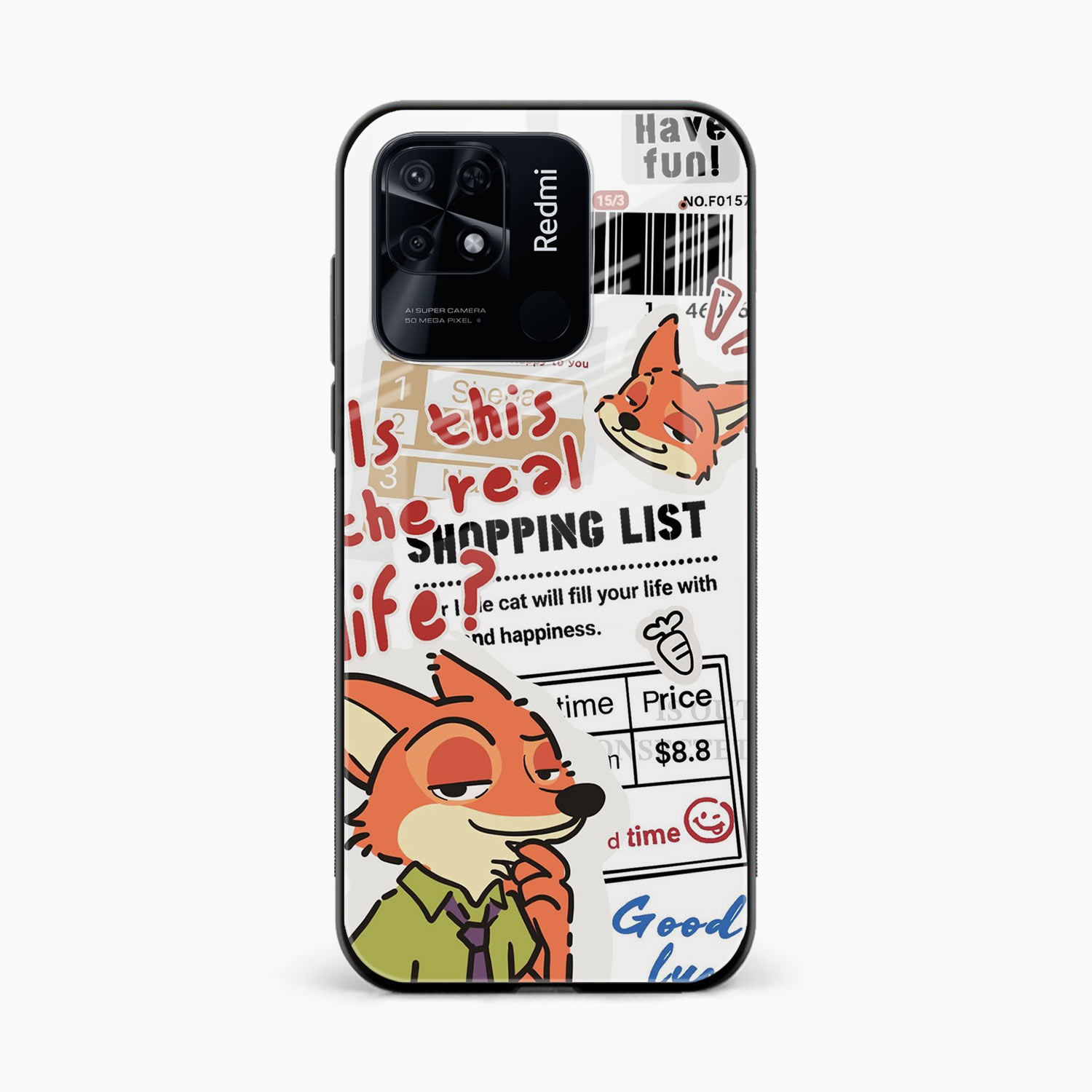 Fox & Fun Redmi 10 Power Back Cover