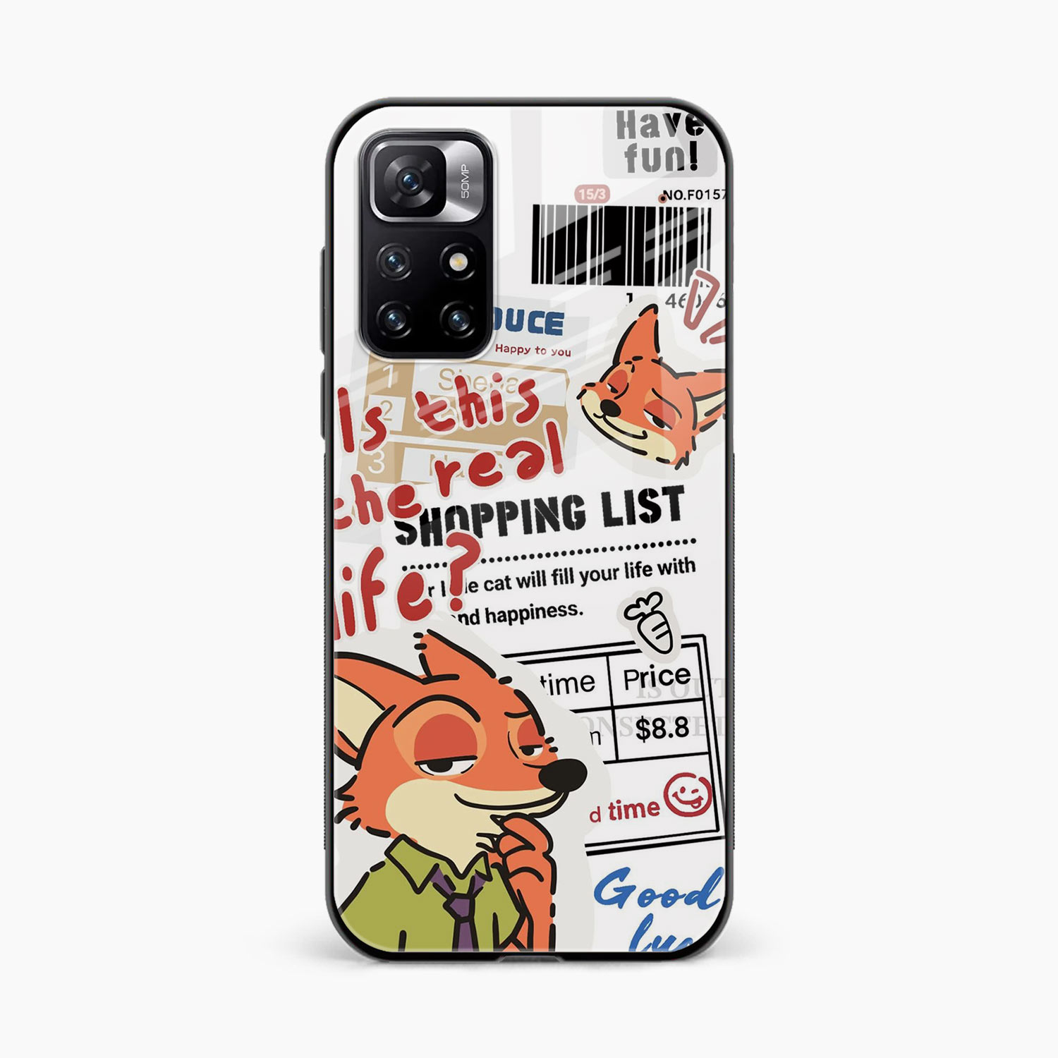 Fox & Fun Redmi 10 Prime Back Cover