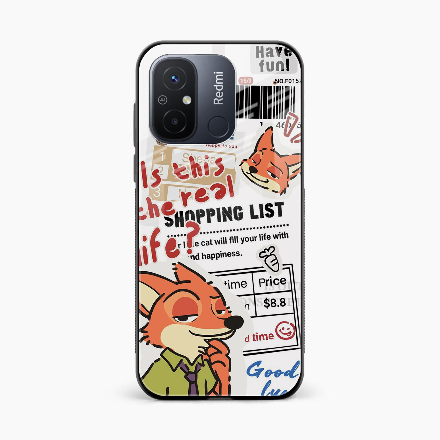 Fox & Fun Redmi 12c Back Cover