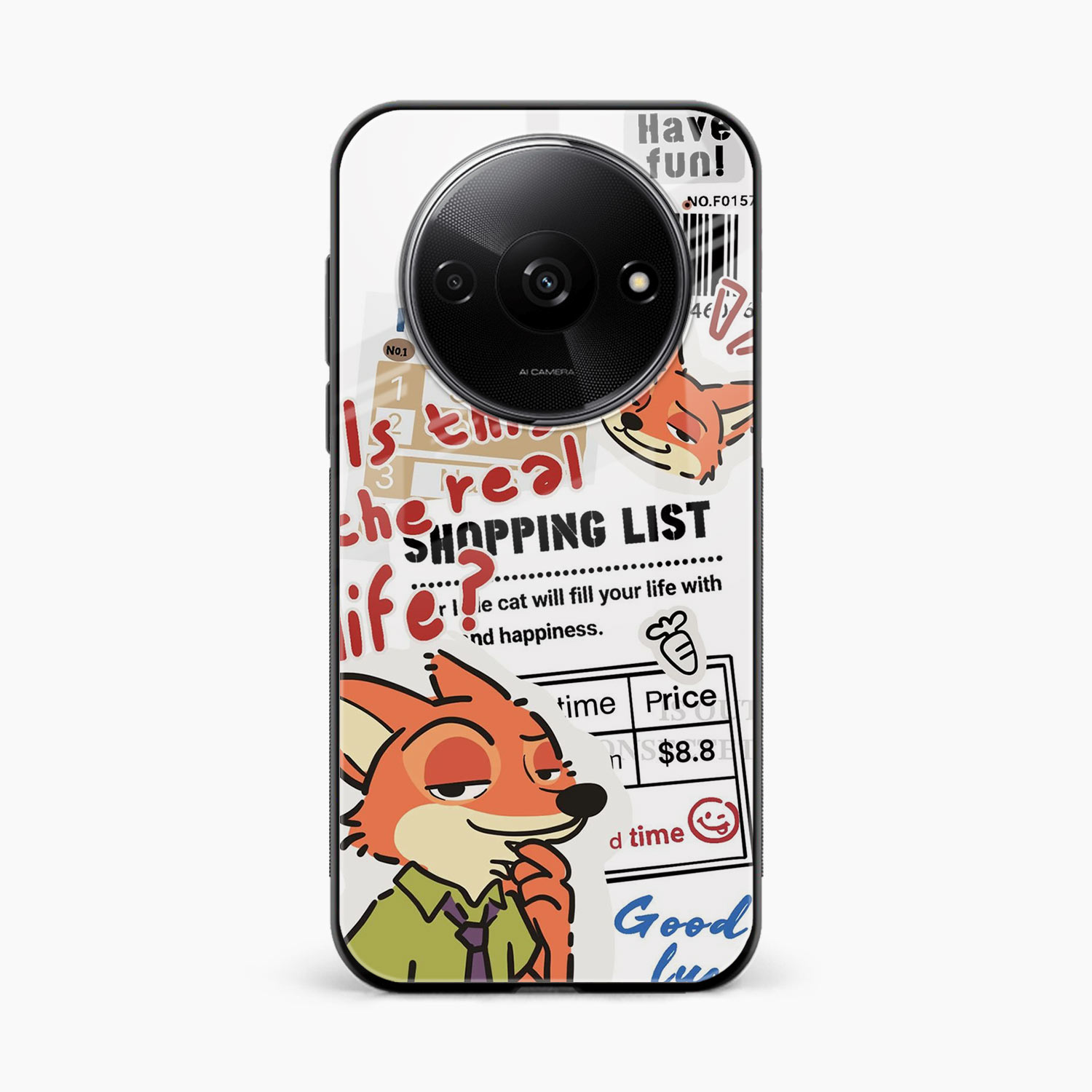 Fox & Fun Redmi A3 Back Cover