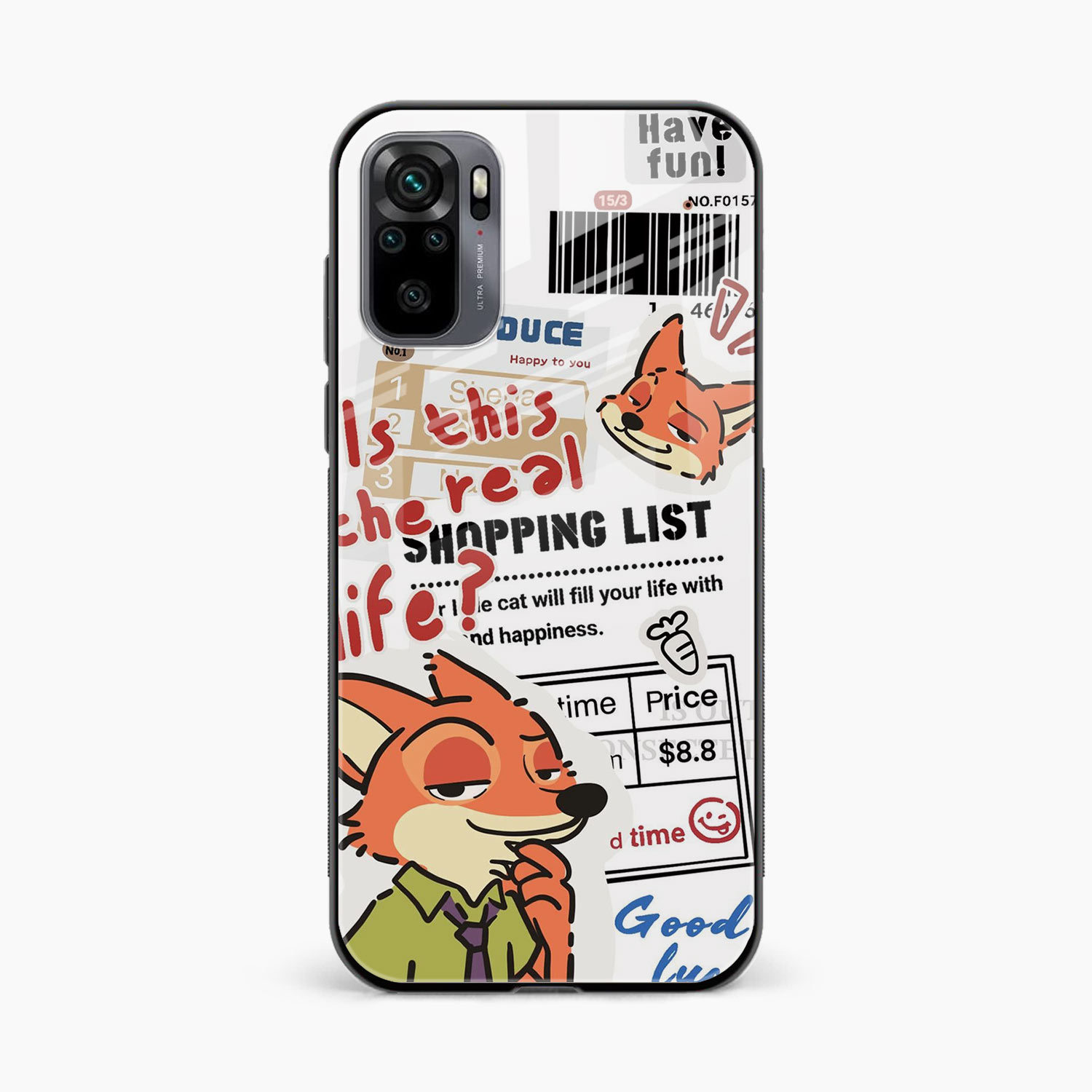 Fox & Fun Redmi Note 10s Back Cover