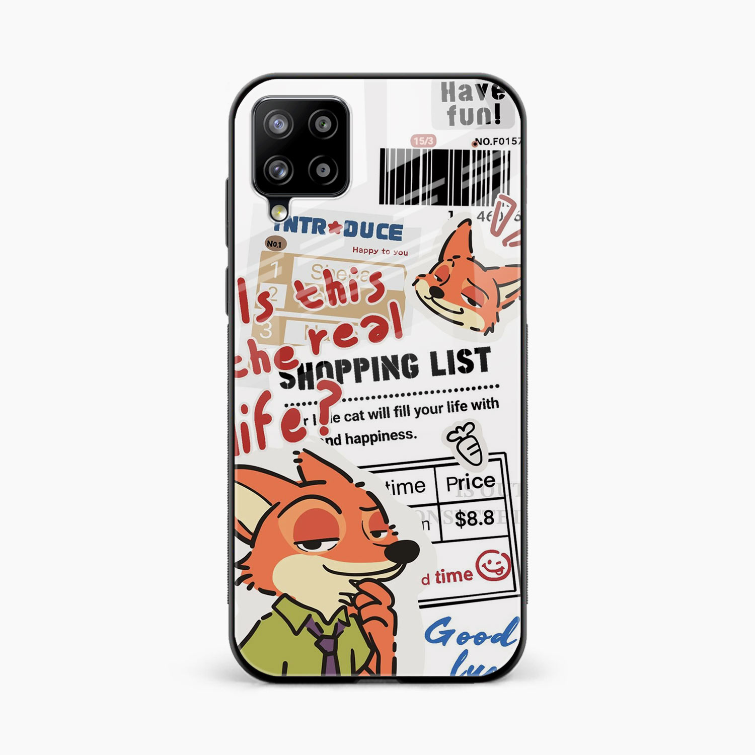 Fox & Fun Samsung A12 Back Cover