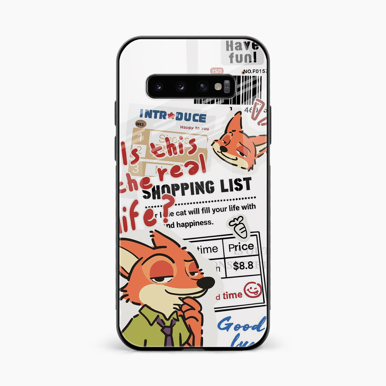 Fox & Fun Samsung S10 Back Cover