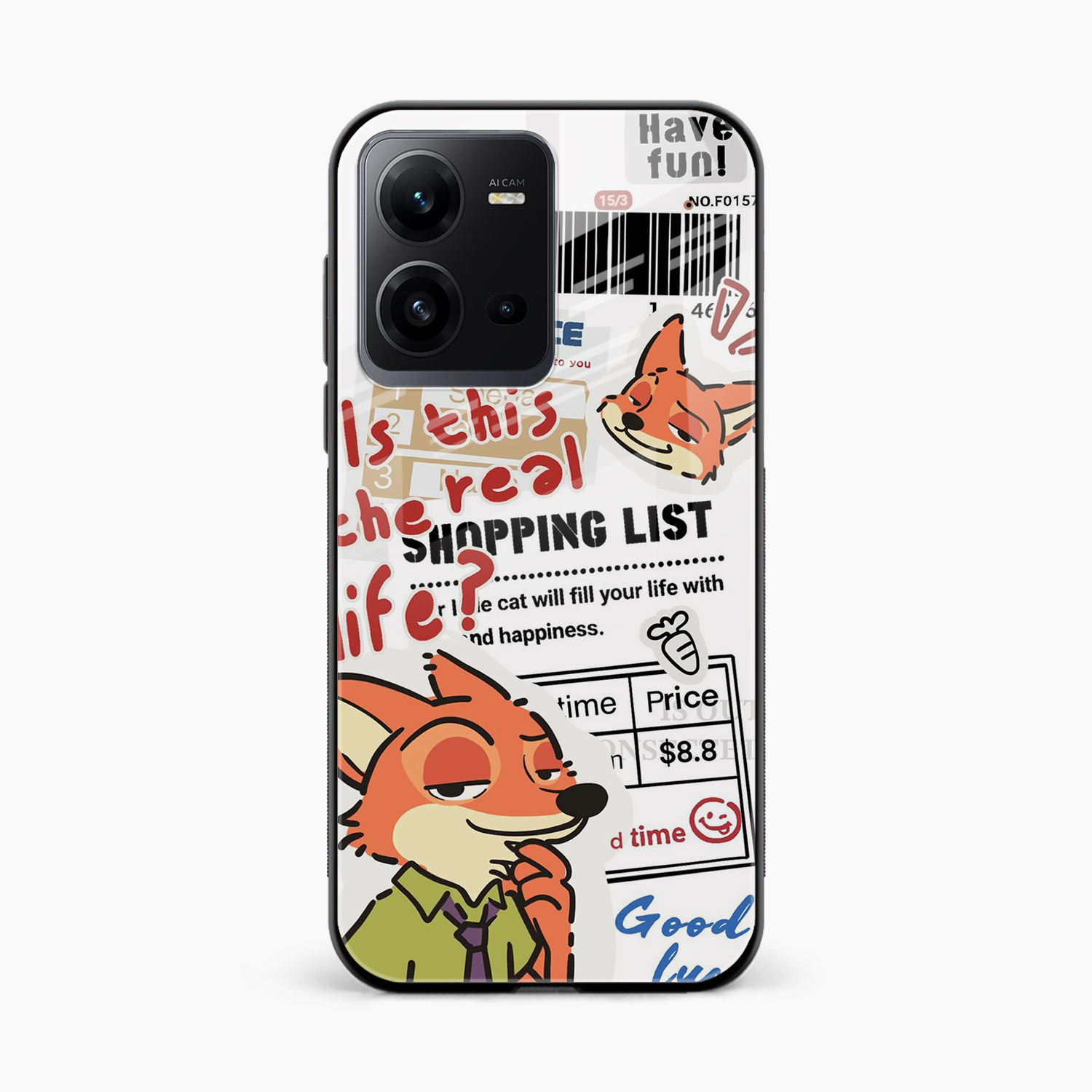 Fox & Fun Vivo V25 Back Cover