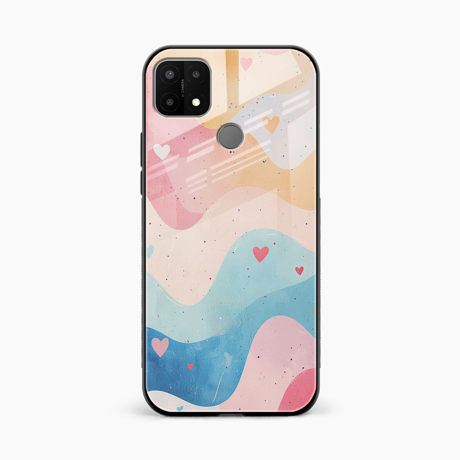 Love Waves Oppo A15s Back Cover