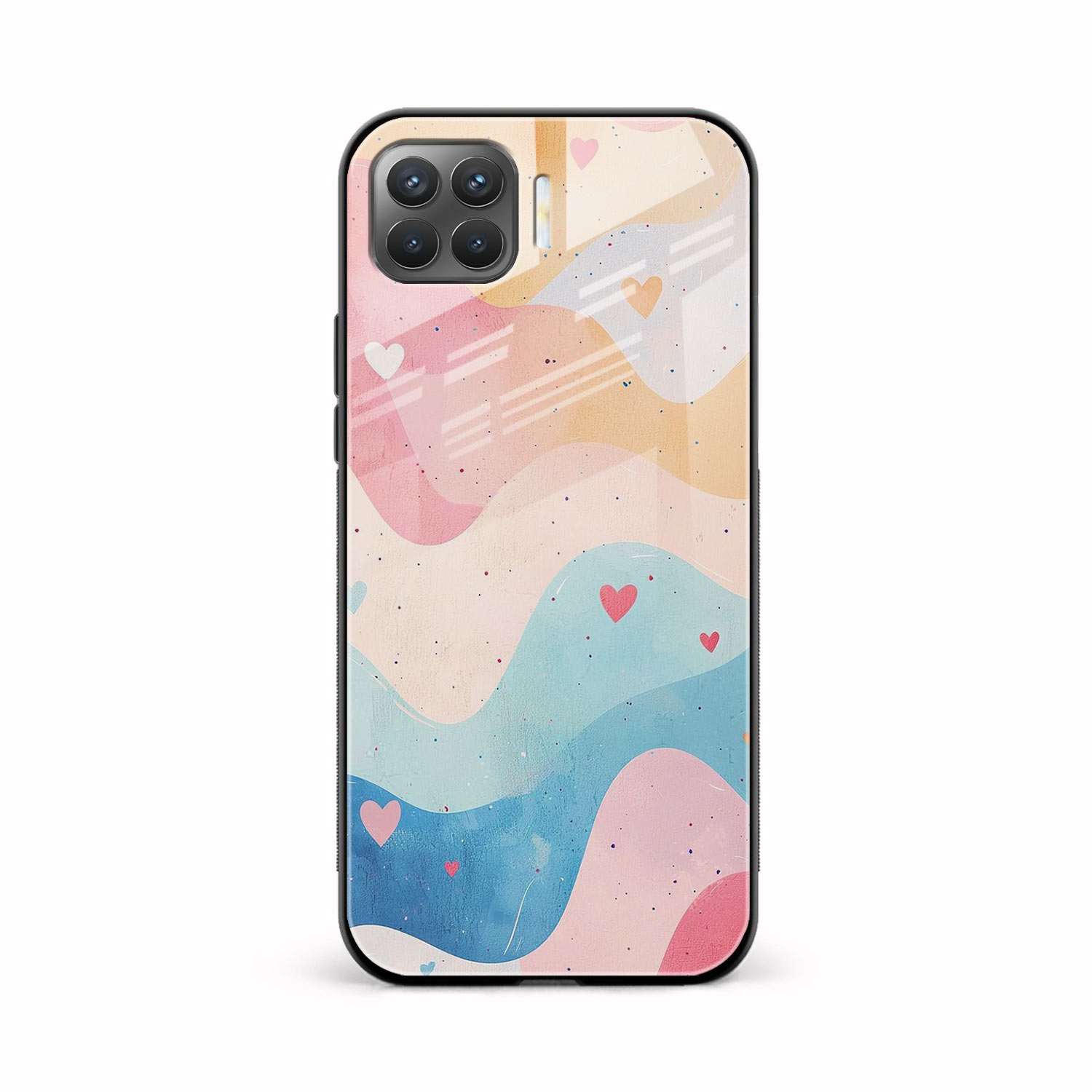 Love Waves Oppo F17 Pro Back Cover