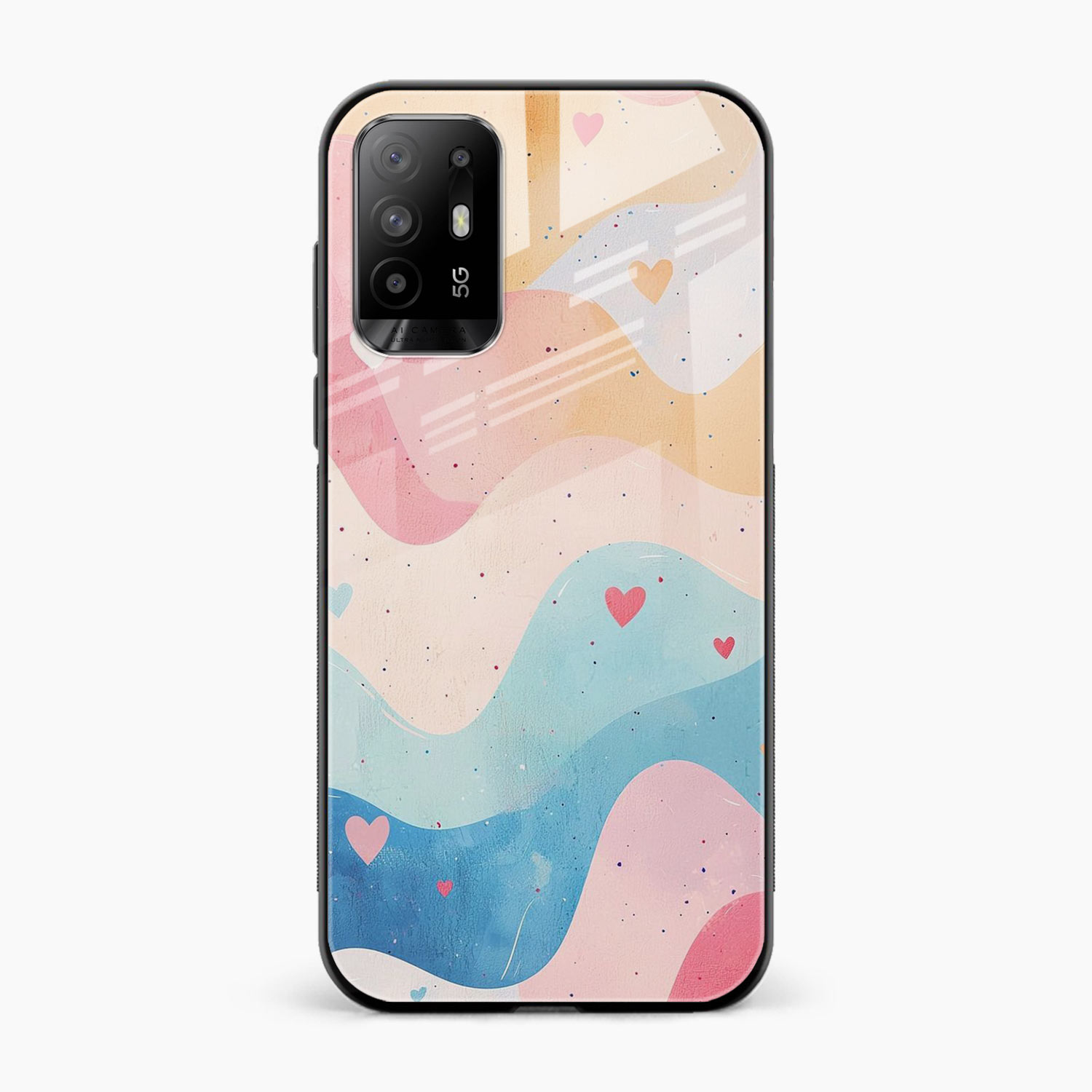 Love Waves Oppo F19 Pro Plus Back Cover