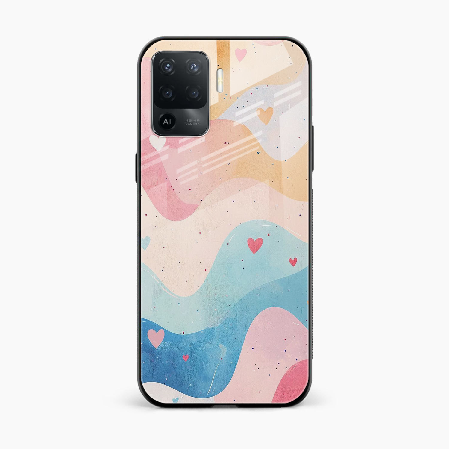 Love Waves Oppo F19 Pro Back Cover