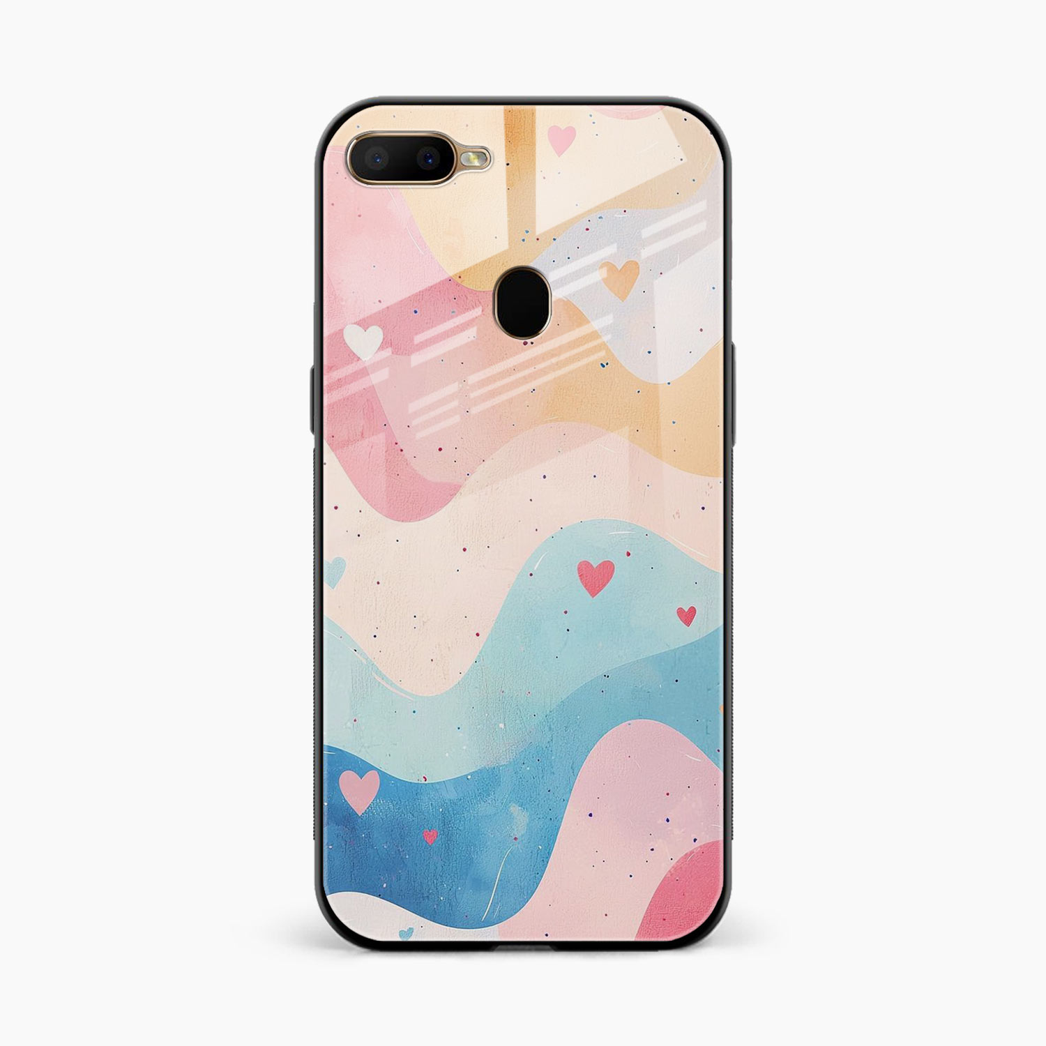 Love Waves Oppo F9 Pro Back Cover