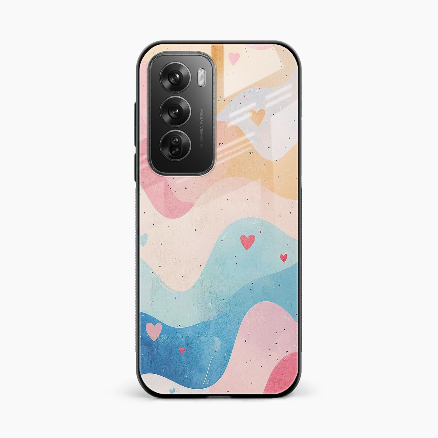 Love Waves Oppo Reno 12 Pro 5G Back Cover