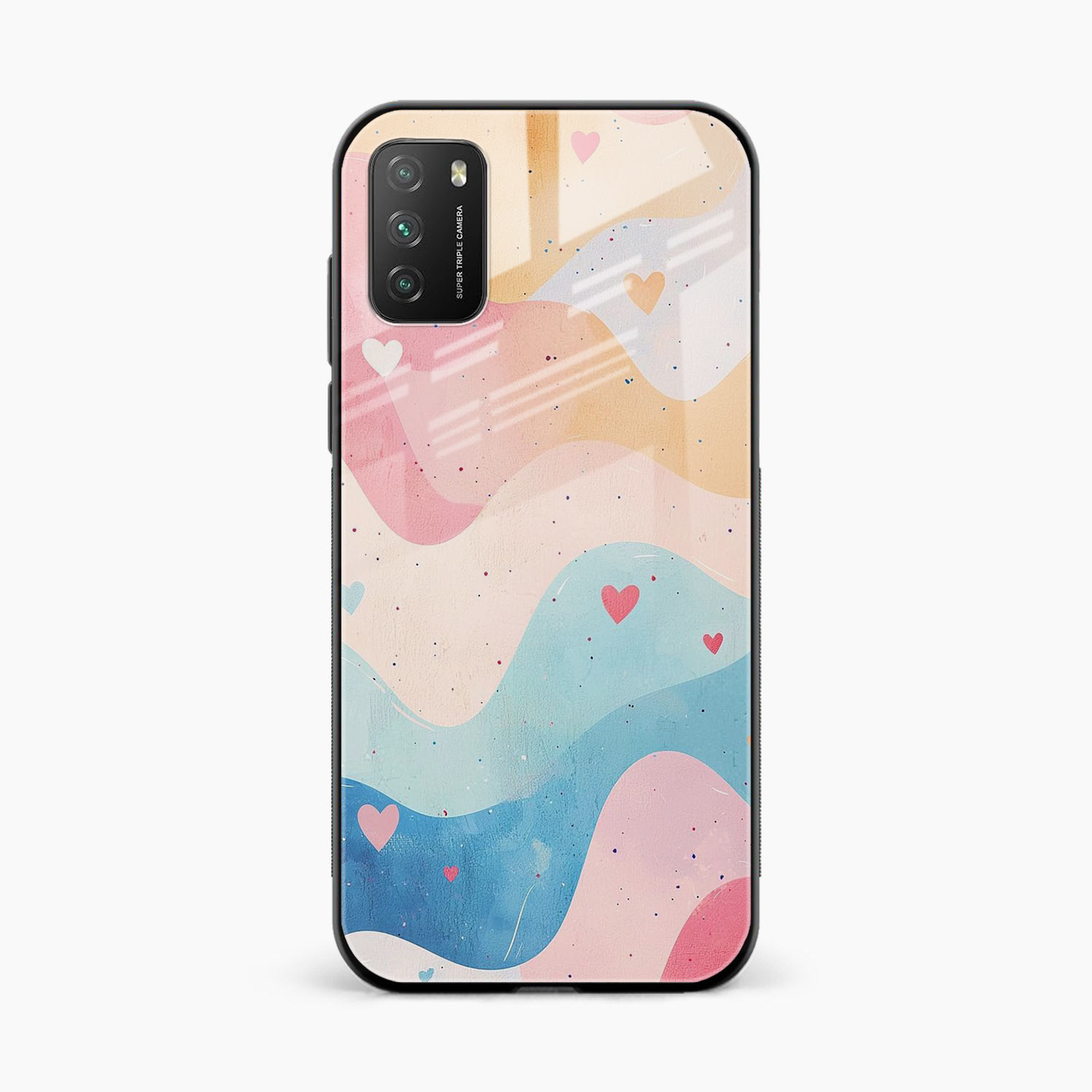 Love Waves Poco M3 Back Cover