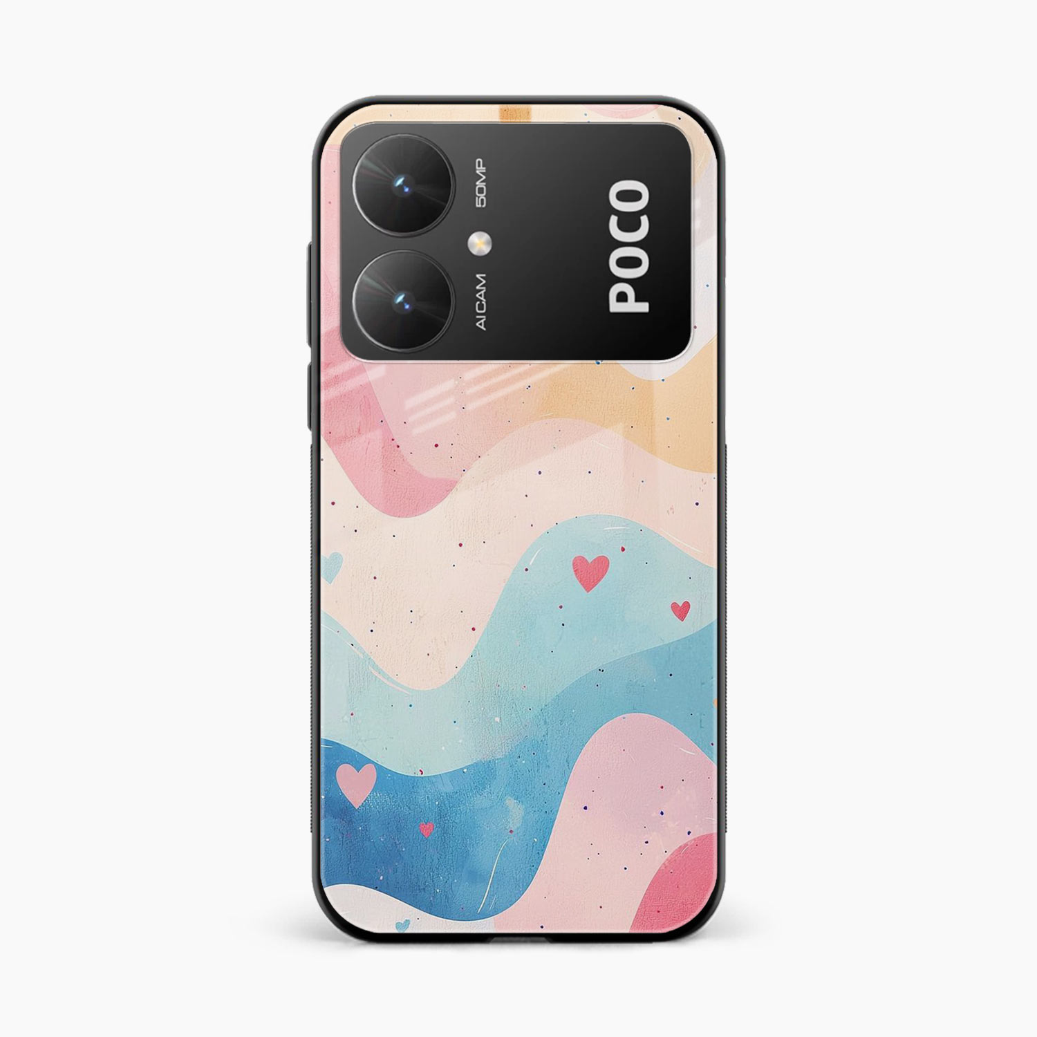 Love Waves Poco M6 5G Back Cover