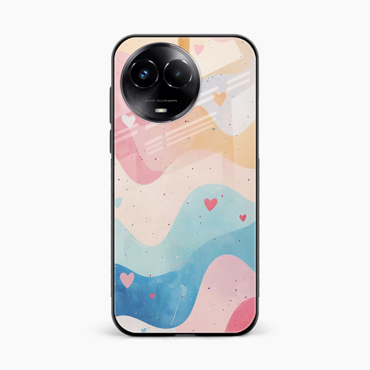 Love Waves Realme 11x Back Cover
