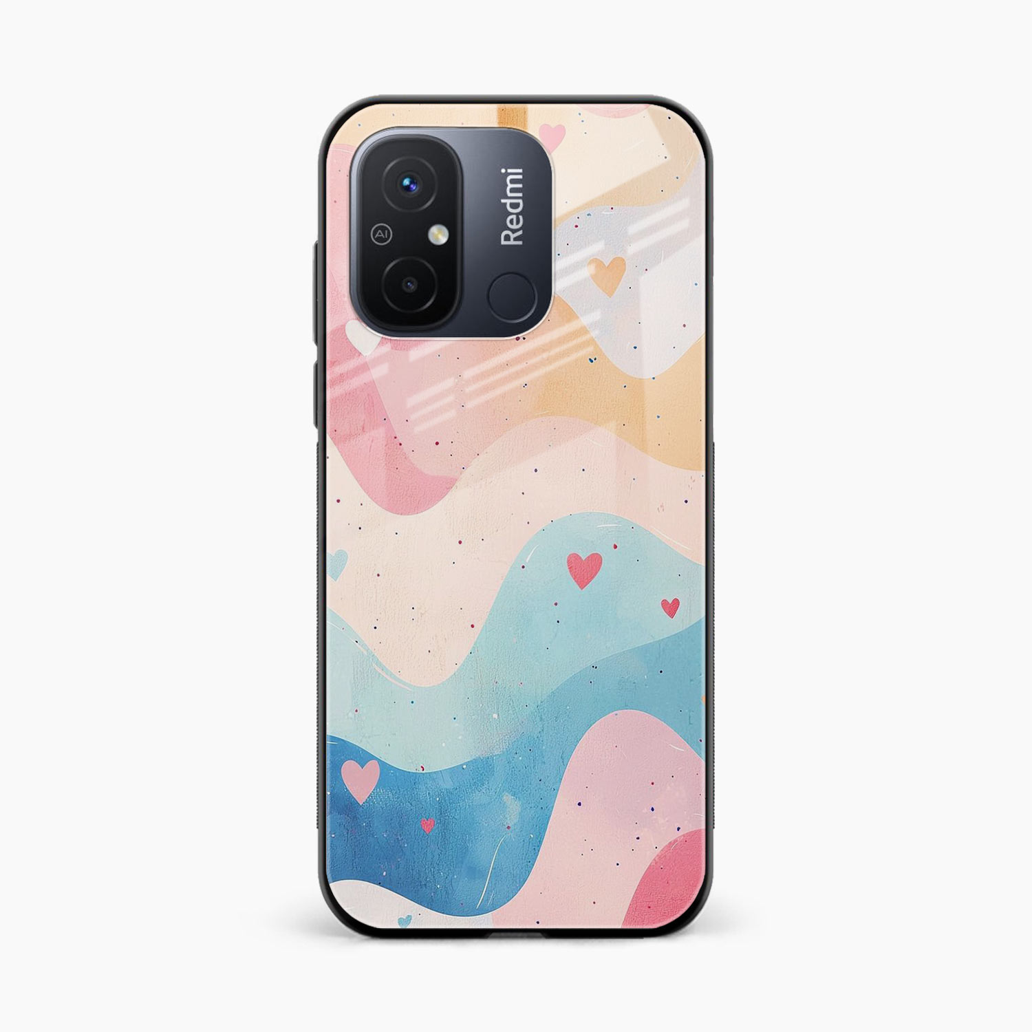 Love Waves Redmi 12c Back Cover