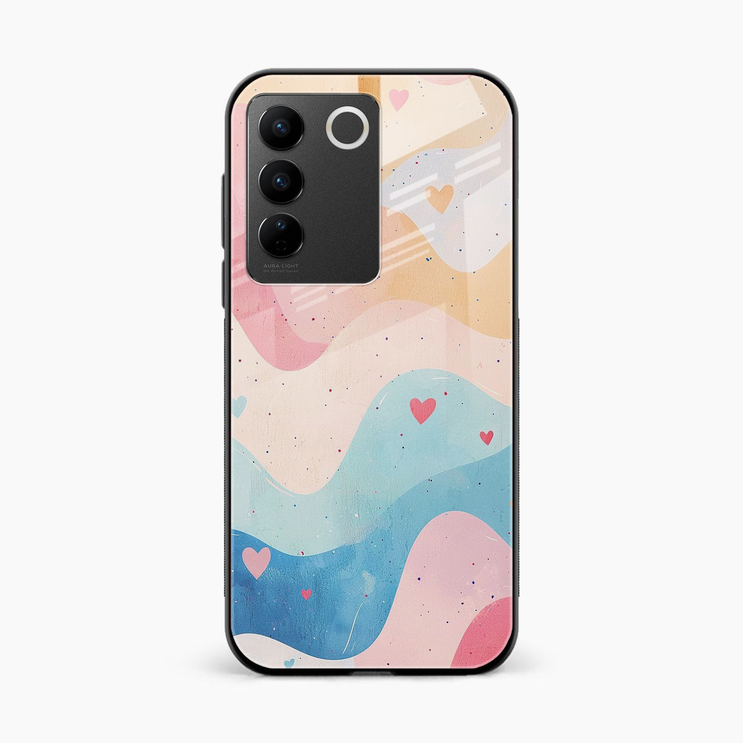 Love Waves Vivo V27 Pro Back Cover