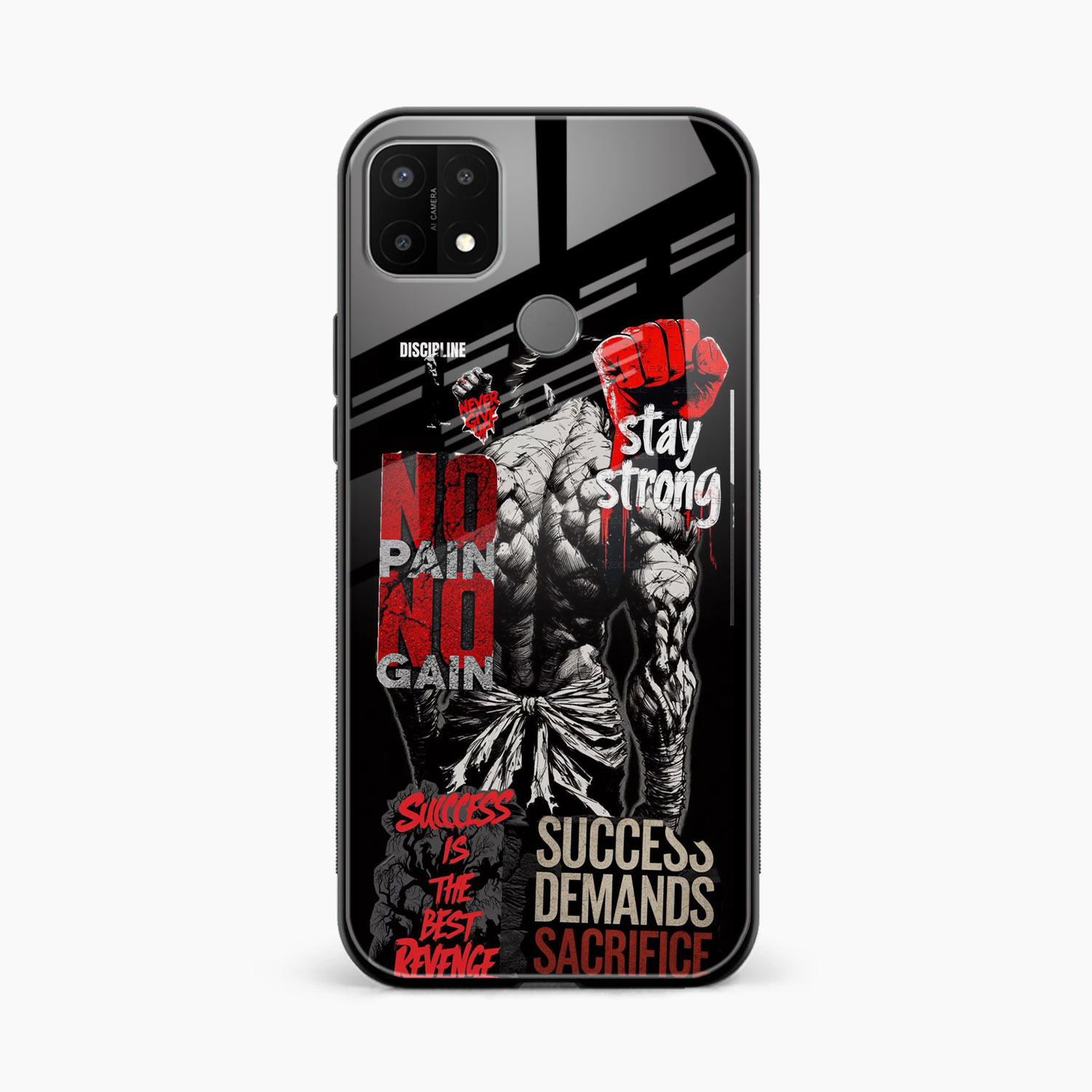 Stay Strong Oppo A15s Back Cover