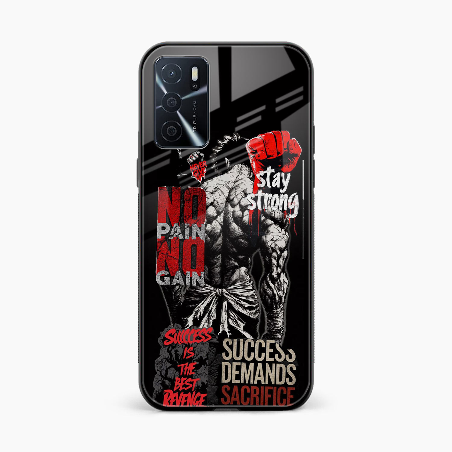 Stay Strong Oppo A16 Back Cover