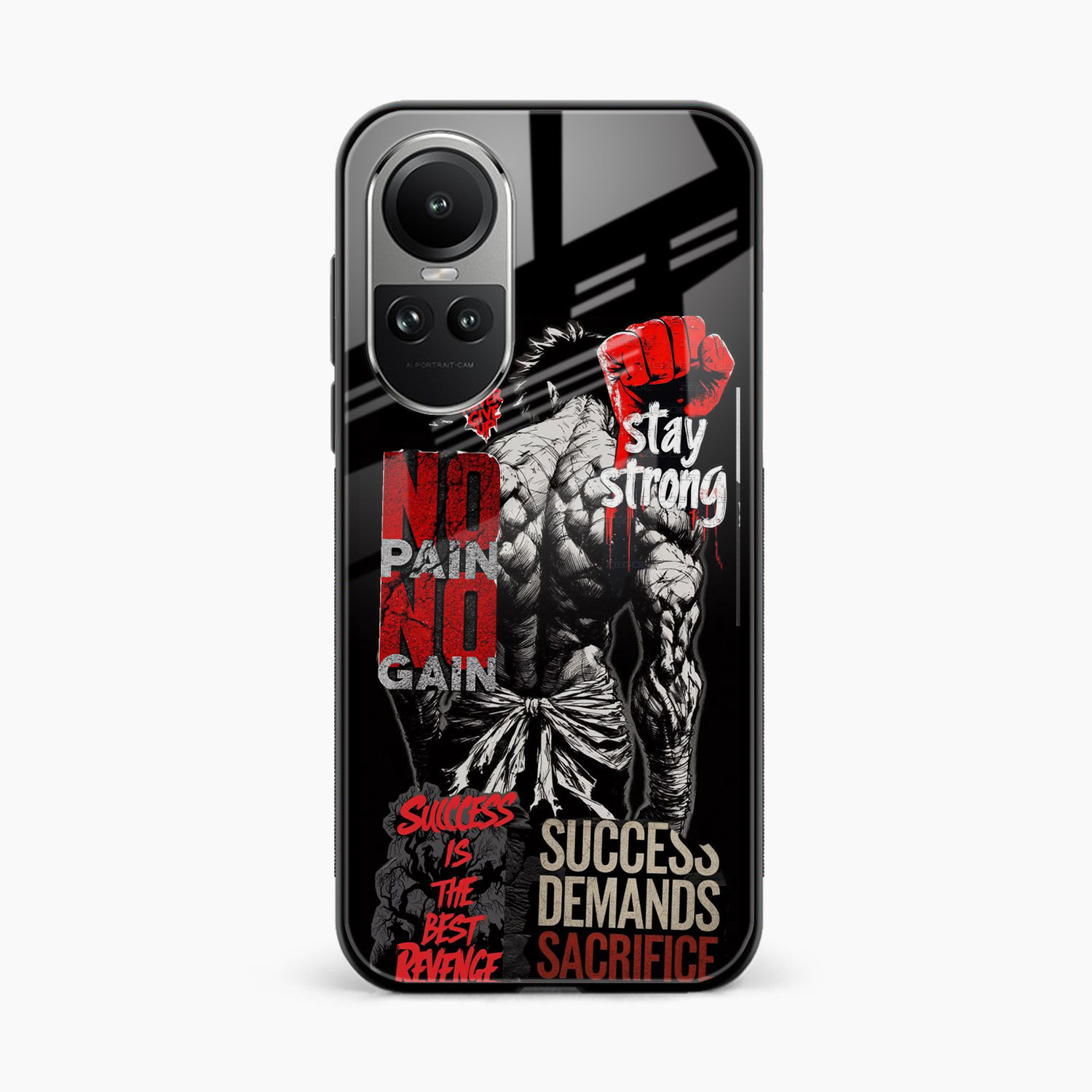 Stay Strong Oppo Reno 10 Back Cover