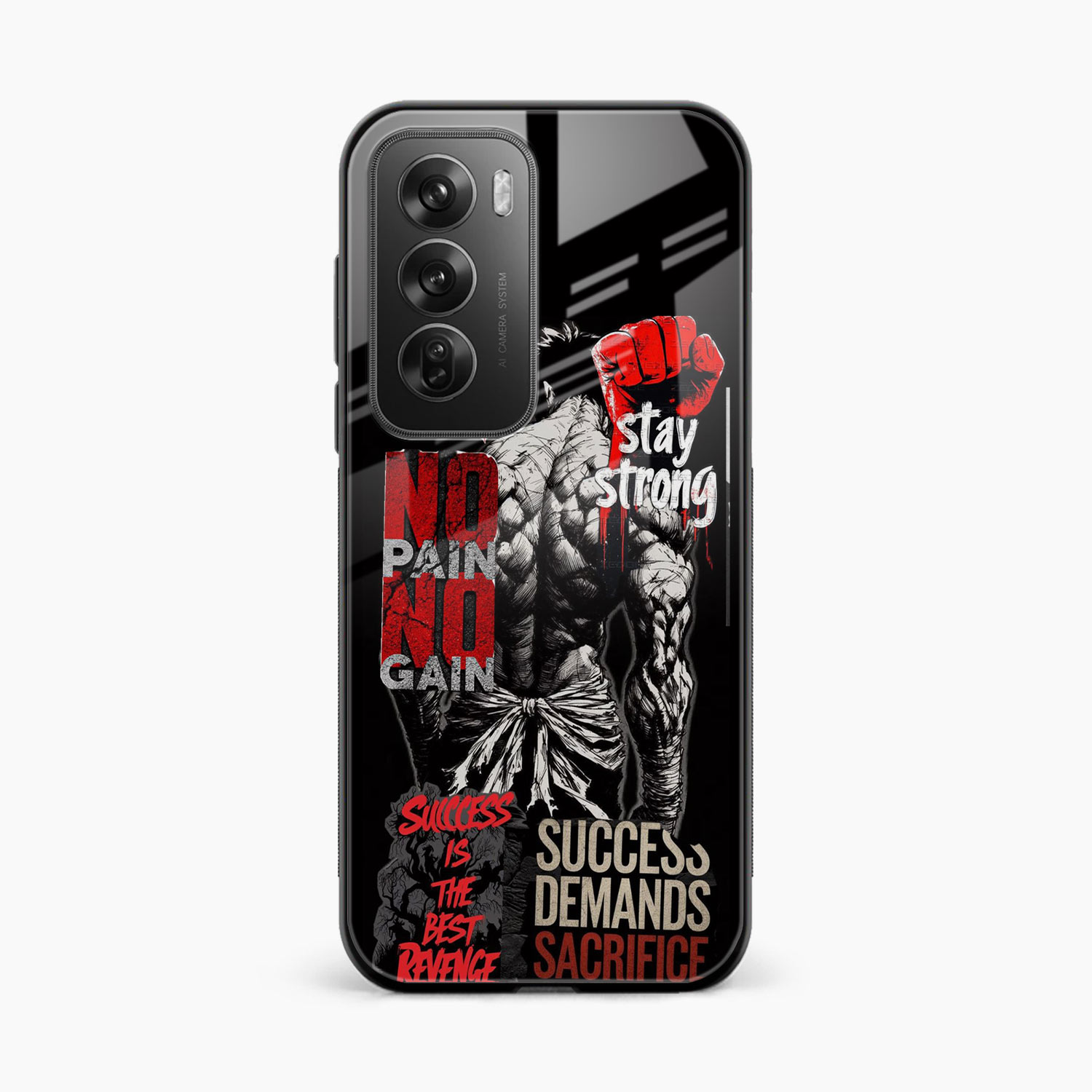 Stay Strong Oppo Reno 12 5G Back Cover