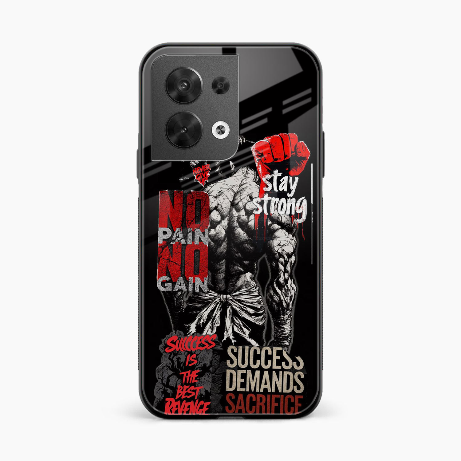Stay Strong Oppo Reno 8 Back Cover
