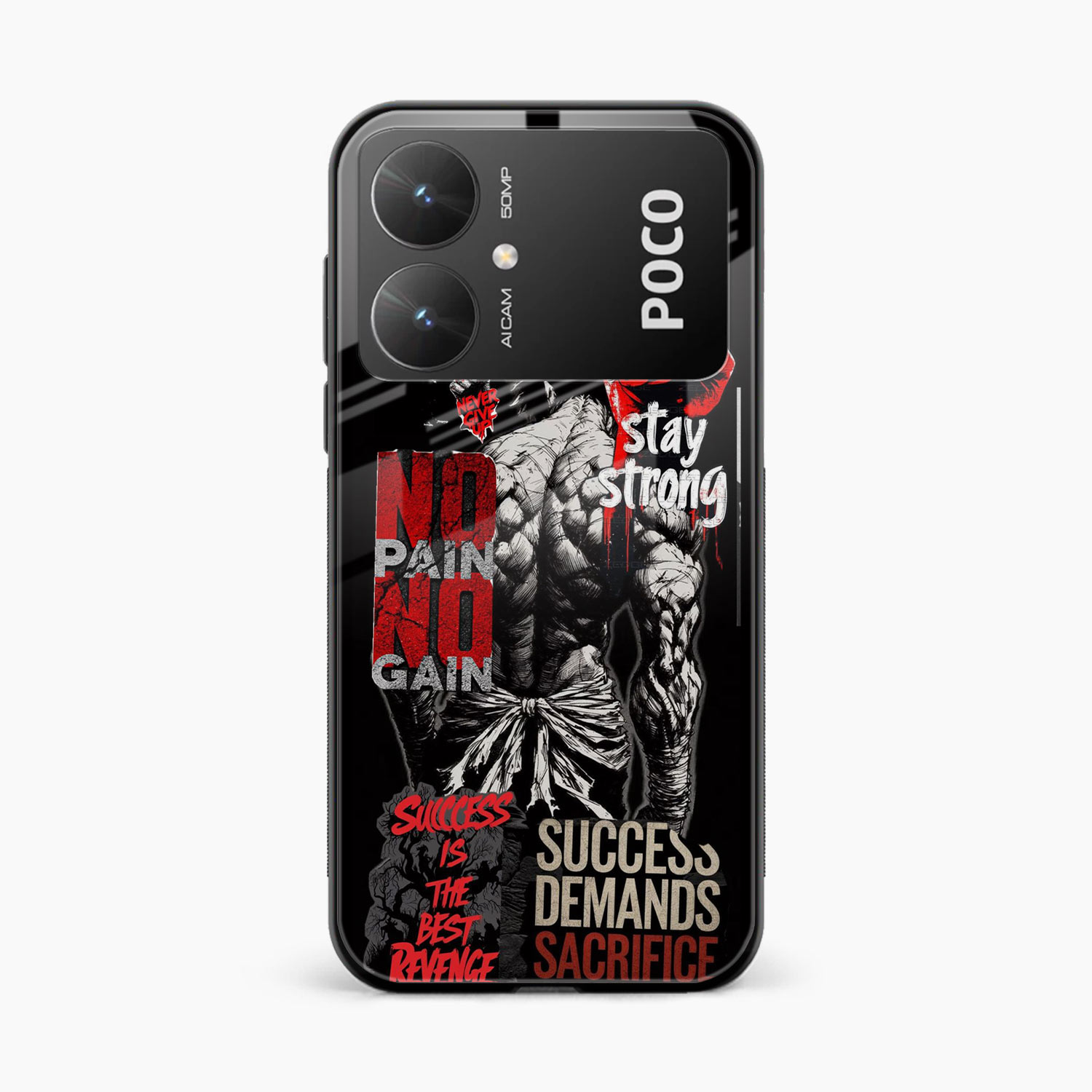 Stay Strong Poco M6 5G Back Cover