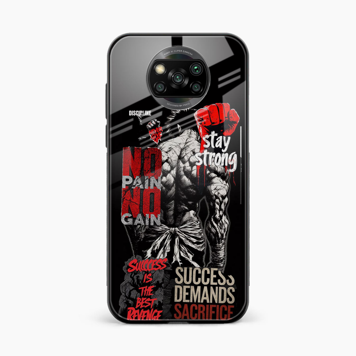 Stay Strong Poco X3 Pro Back Cover