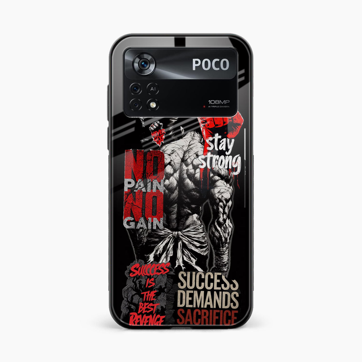 Stay Strong Poco X4 Pro 5G Back Cover