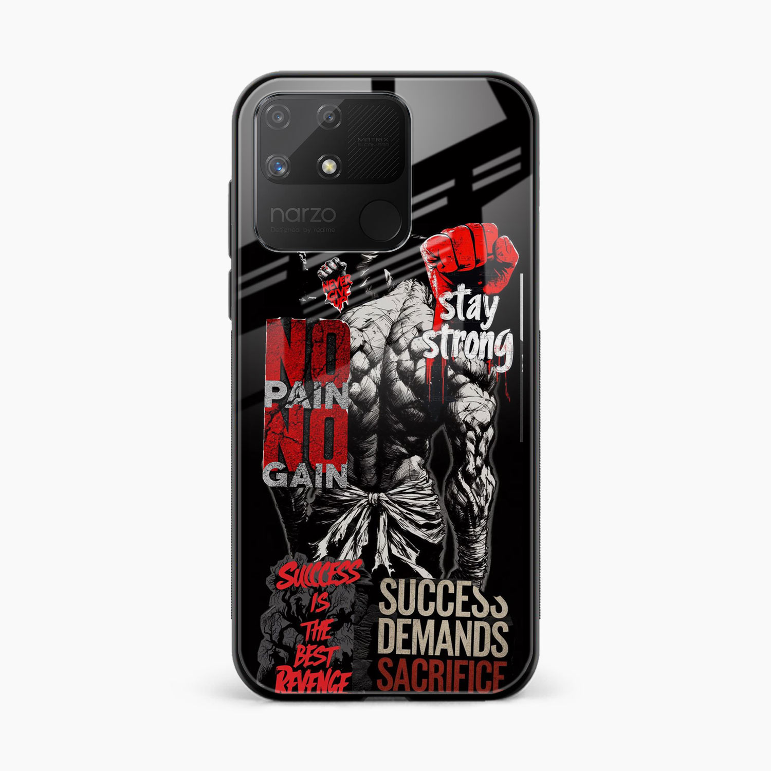 Stay Strong Realme Narzo 50a Back Cover