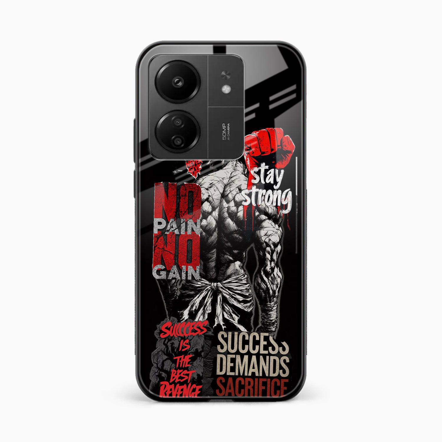 Stay Strong Redmi 13c Back Cover