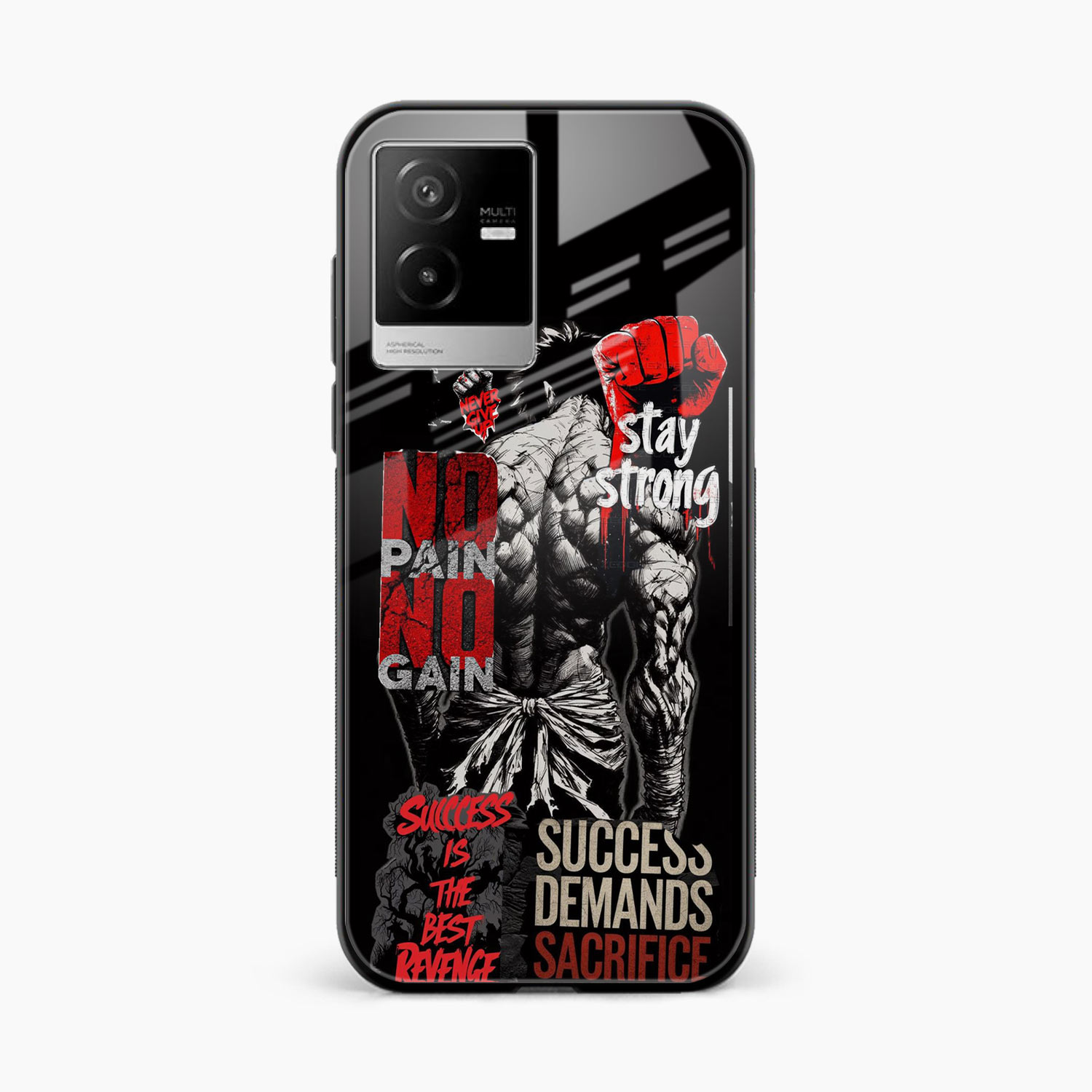 Stay Strong Vivo Iqoo Z6x Back Cover