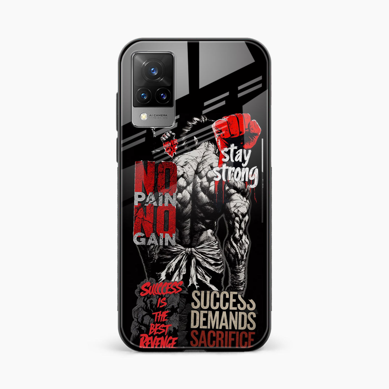 Stay Strong Vivo V21 Back Cover