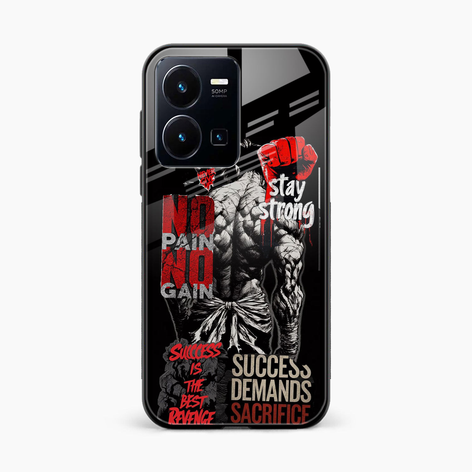 Stay Strong Vivo Y35 Back Cover