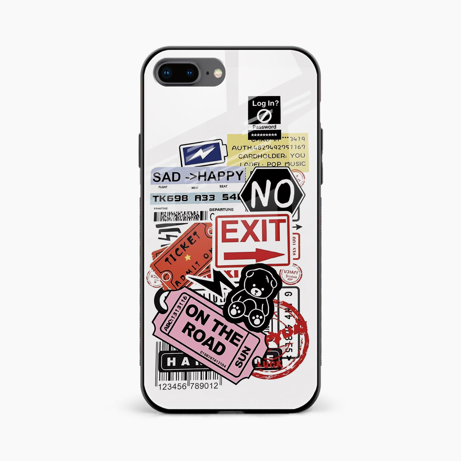 Travel Diaries iPhone 8 Plus Back Cover