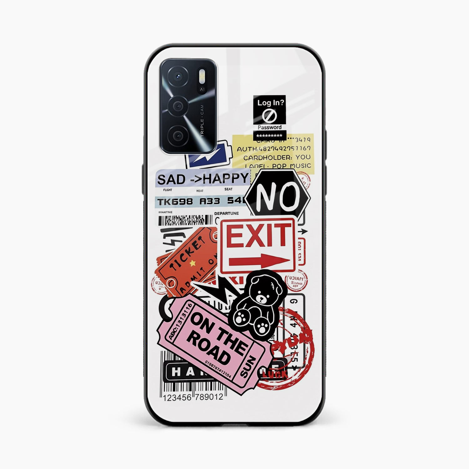 Travel Diaries Oppo A16 Back Cover