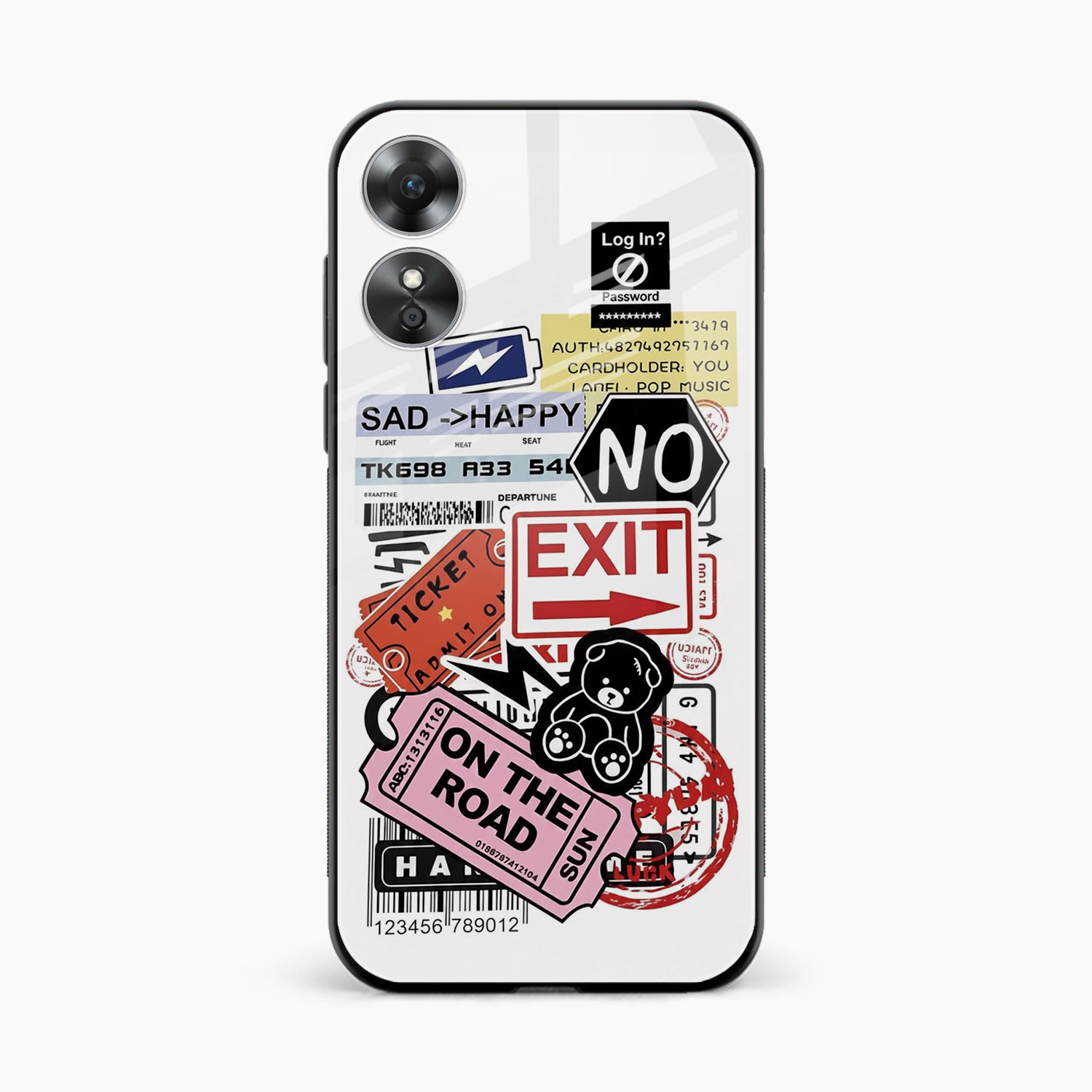 Travel Diaries Oppo A17 Back Cover