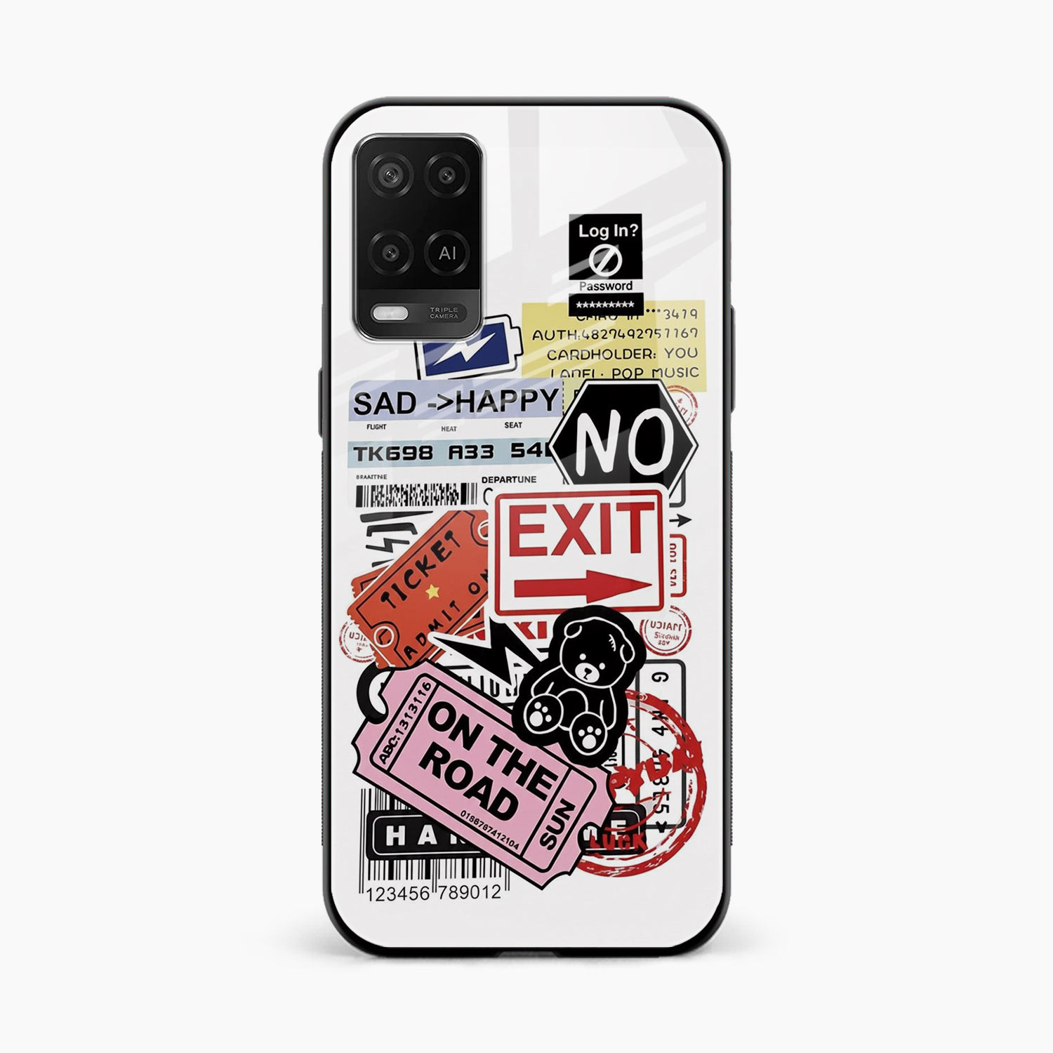 Travel Diaries Oppo A54 Back Cover