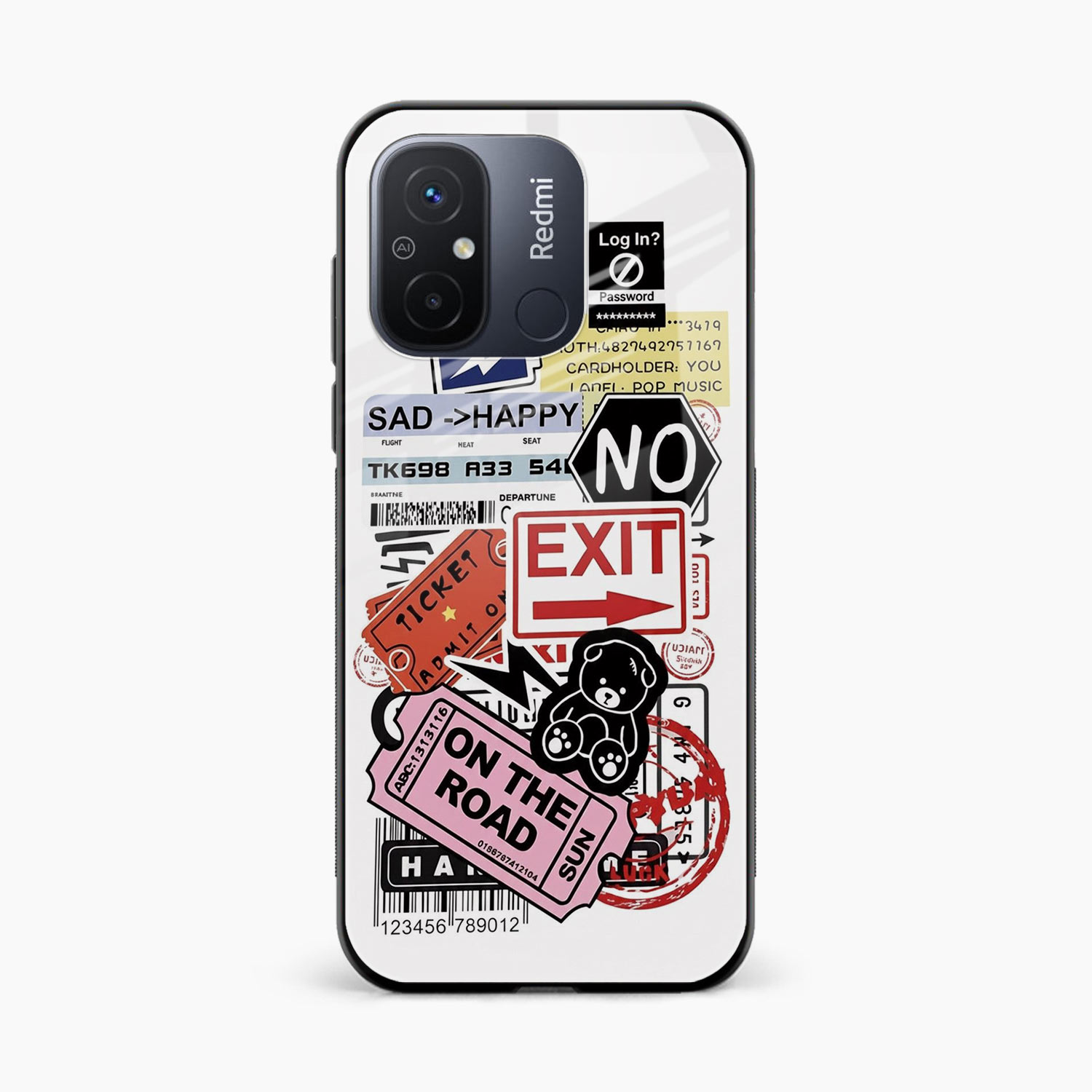 Travel Diaries Redmi 12c Back Cover