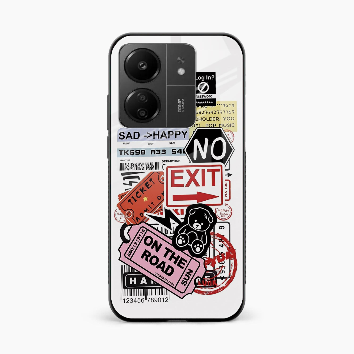 Travel Diaries Redmi 13c Back Cover