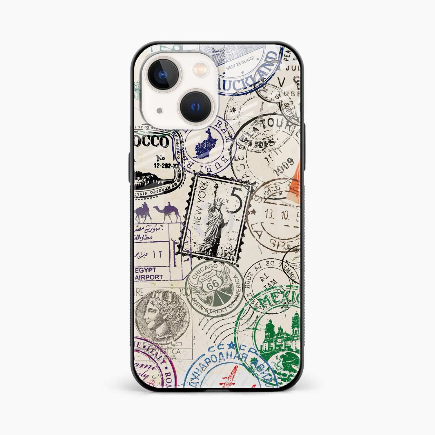 Stamps iPhone 15 Back Cover