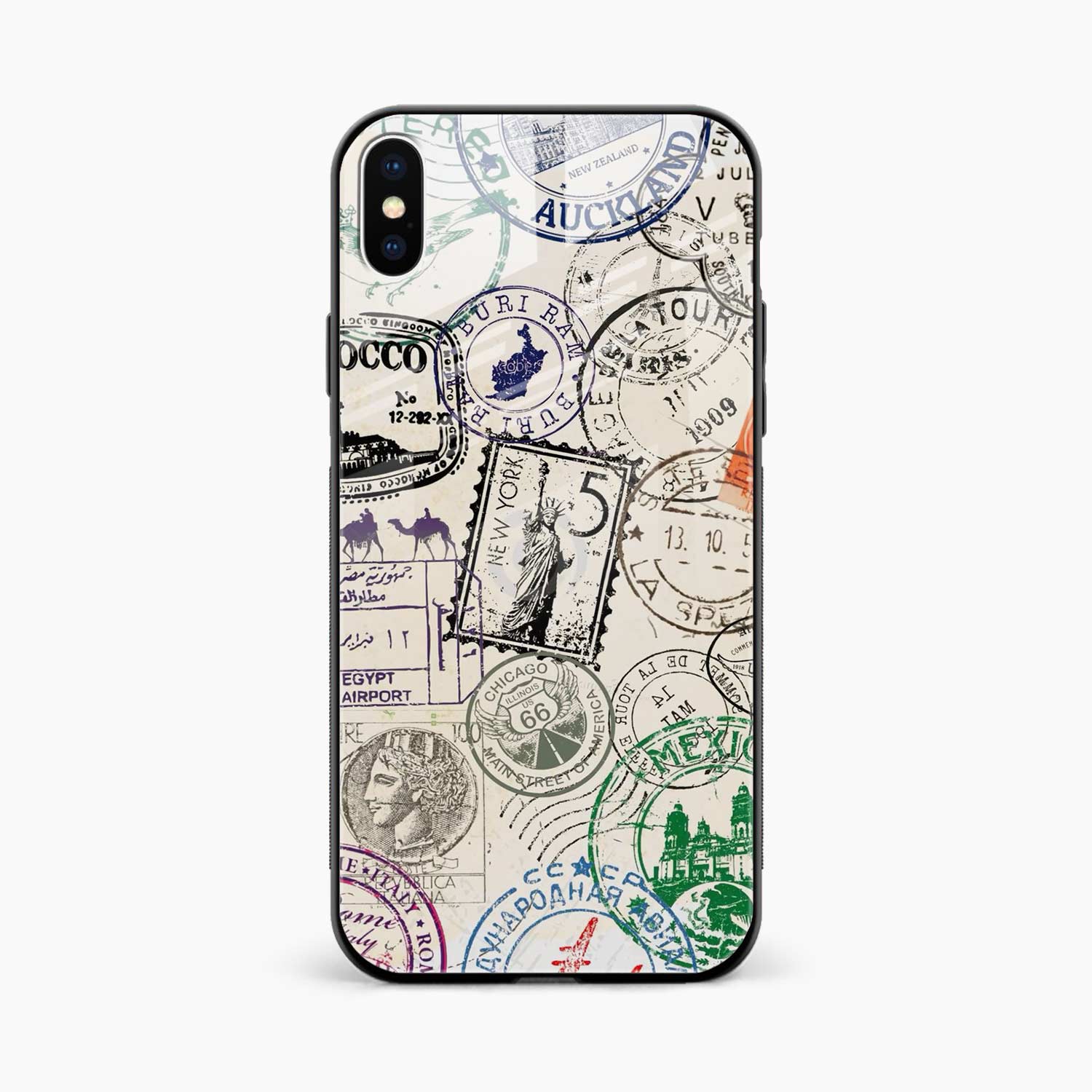 Stamps iPhone XS Back Cover