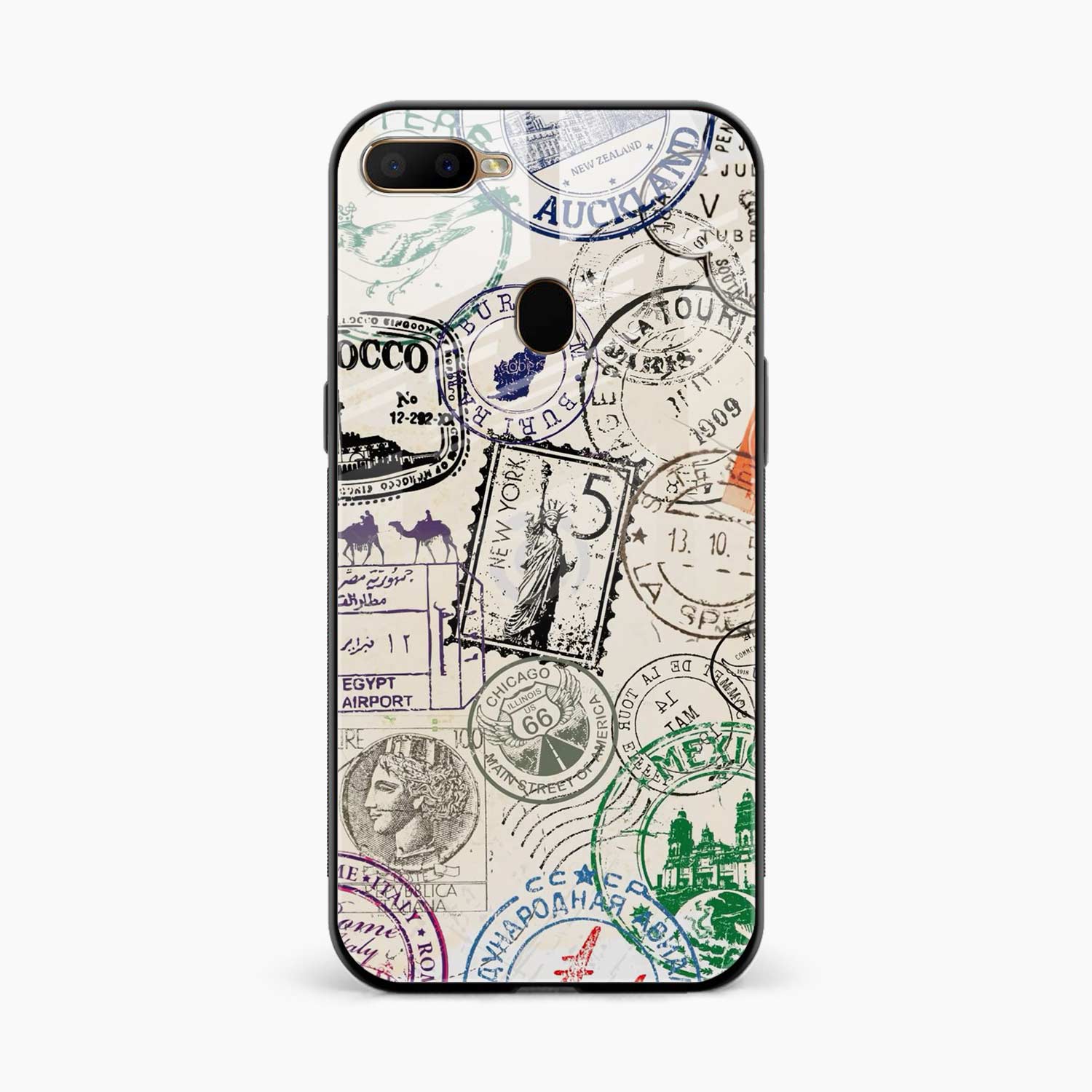 Stamps Oppo A12 Back Cover