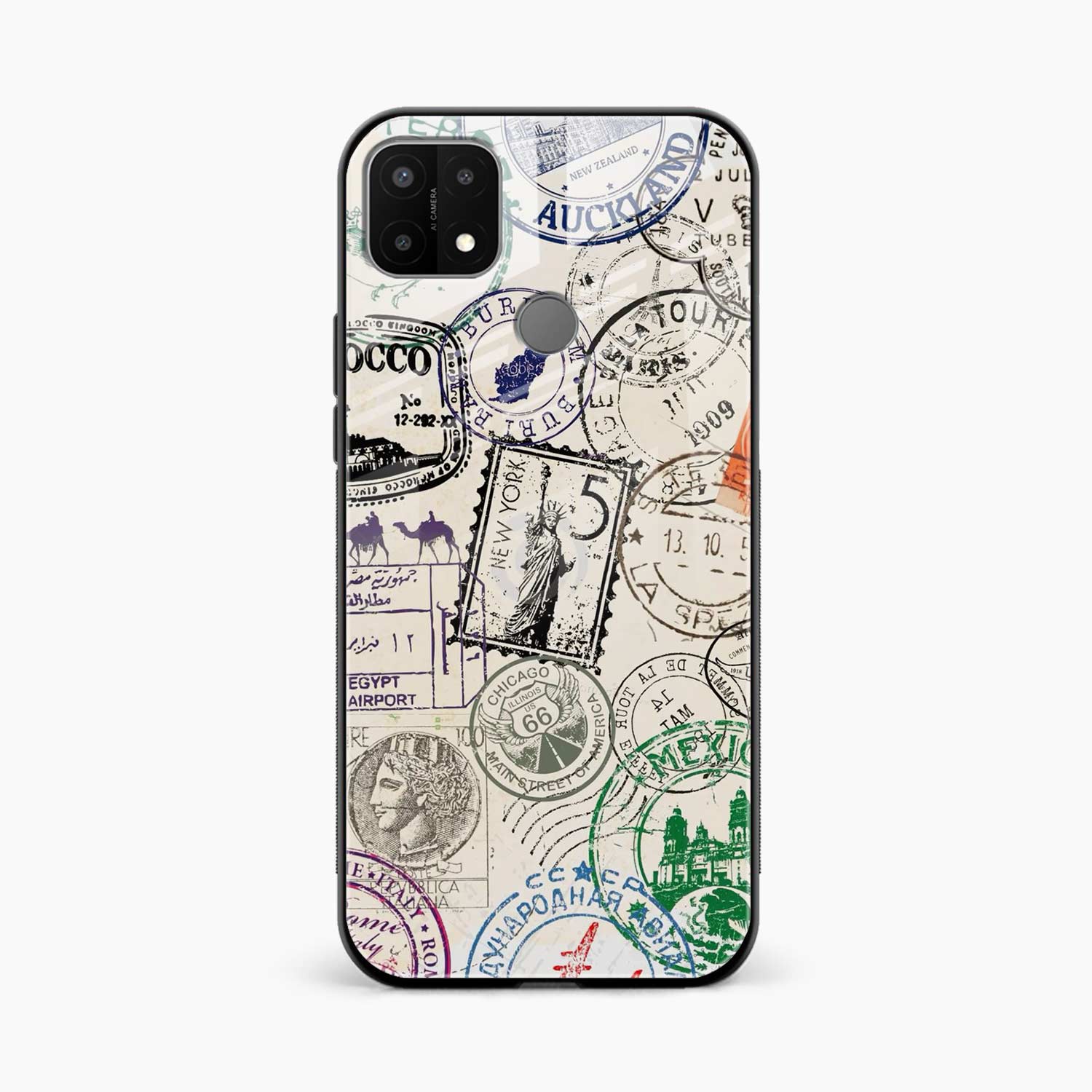 Stamps Oppo A15 Back Cover