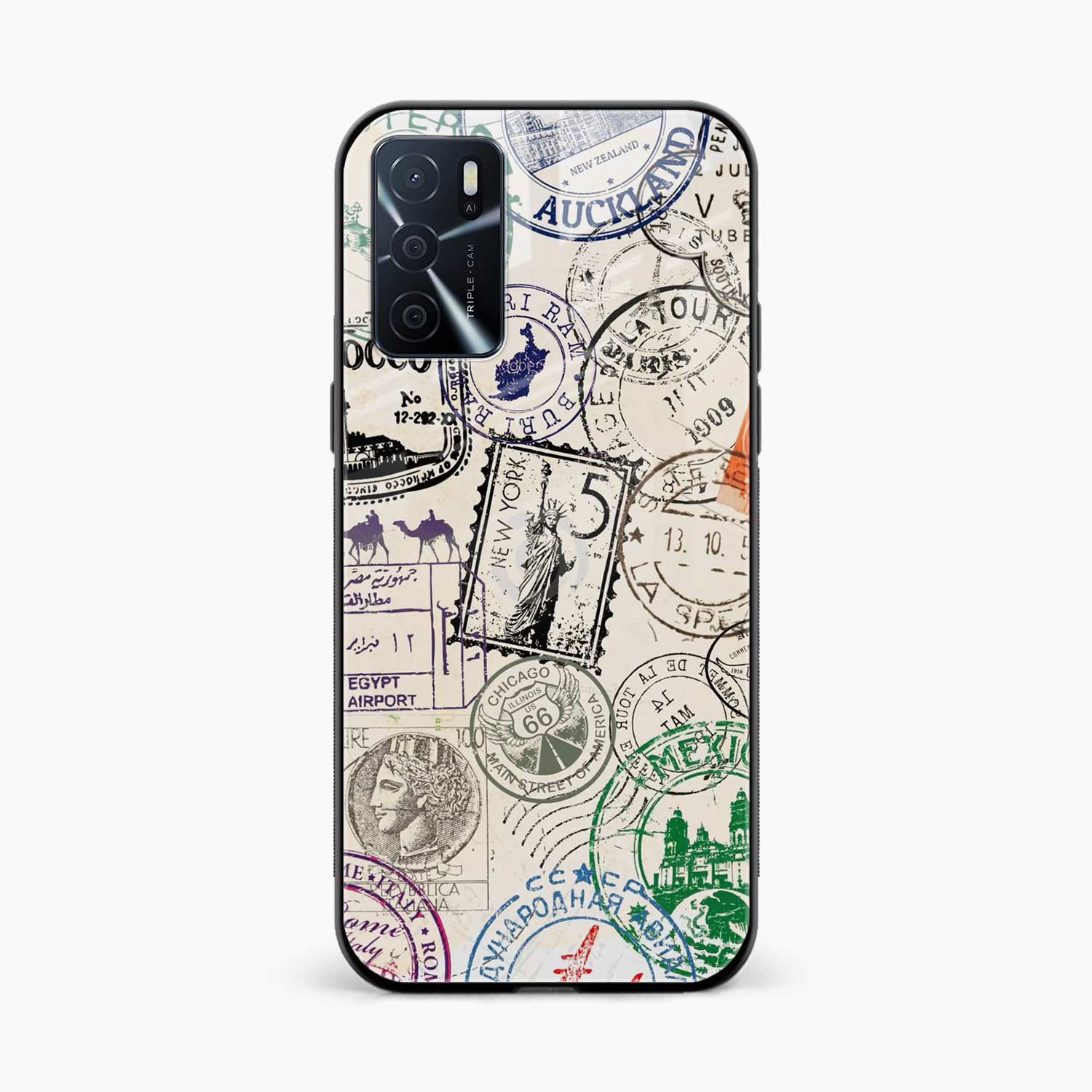 Stamps Oppo A16 Back Cover